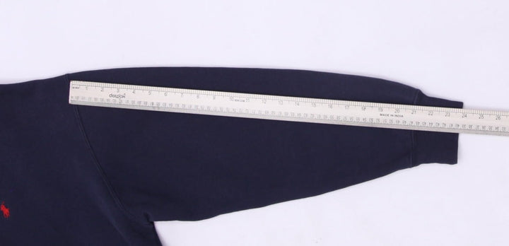 Vintage Mens Polo Ralph Lauren Sweatshirt Navy Blue Logo L | Migration_Sweatshirt - View 7 | Fashion Rerun