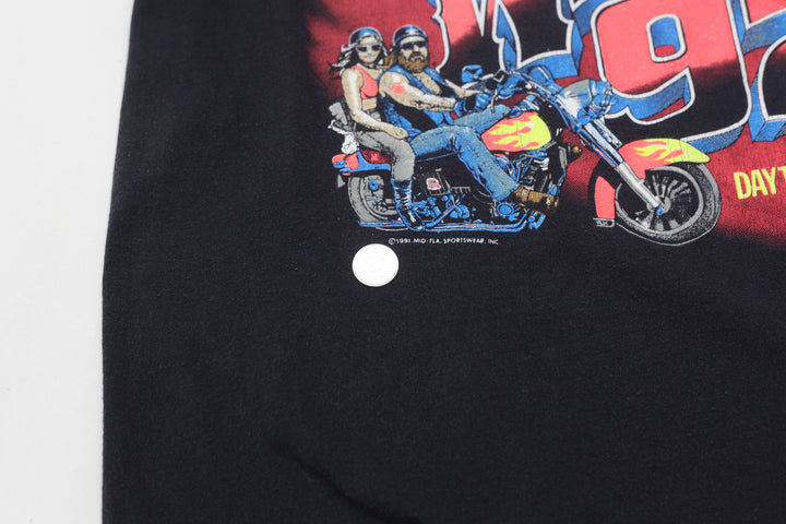 1991 Vintage Bike Week 92 Daytona Beach T-Shirt Single Stitch L - Fashion Rerun Vintage Migration_T-Shirt