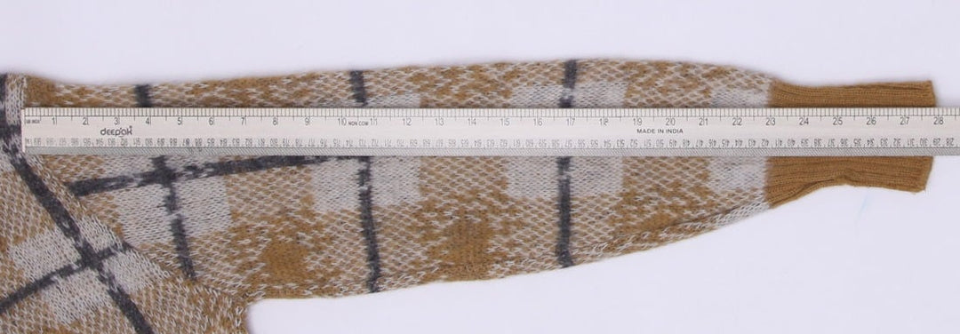 Vintage Mens Citation Club Puritan Sweater Brown Pattern Wool Mohair