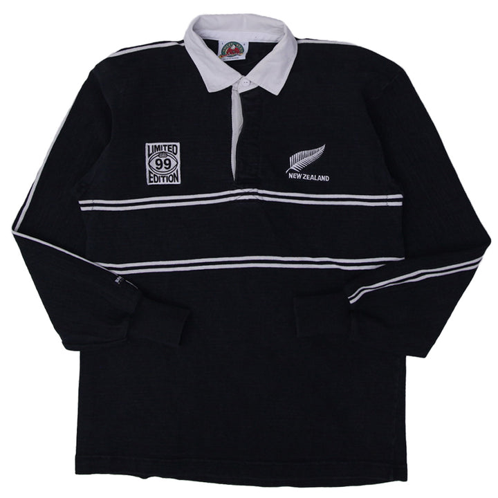 Vintage Barbarian Rugby Wear New Zealand Rugby Polo T-Shirt
