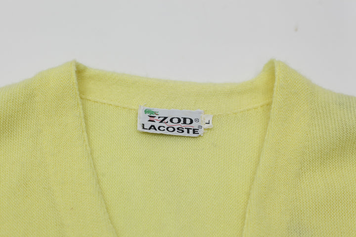 Vintage IZOD Lacoste Yellow Sweater Cardigan
