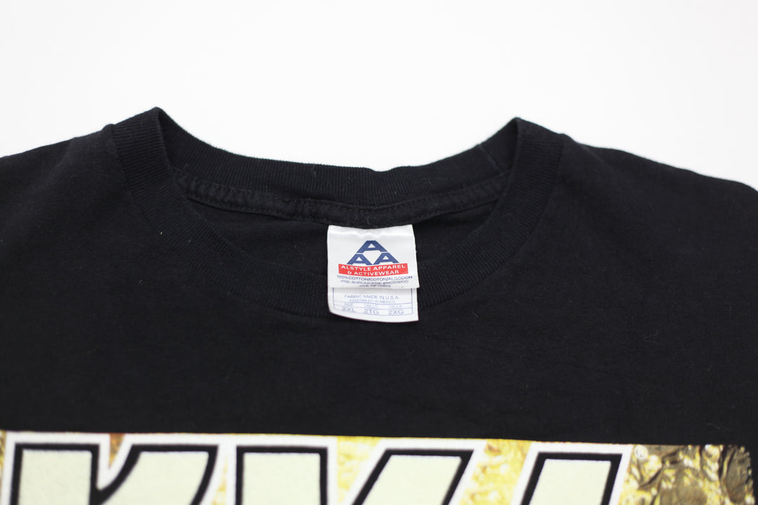 Vintage KISS Band Rock The Nation T-Shirt Black AAA 2XL