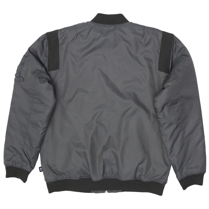 Mens Stussy Khaki Bomber Nylon Jacket