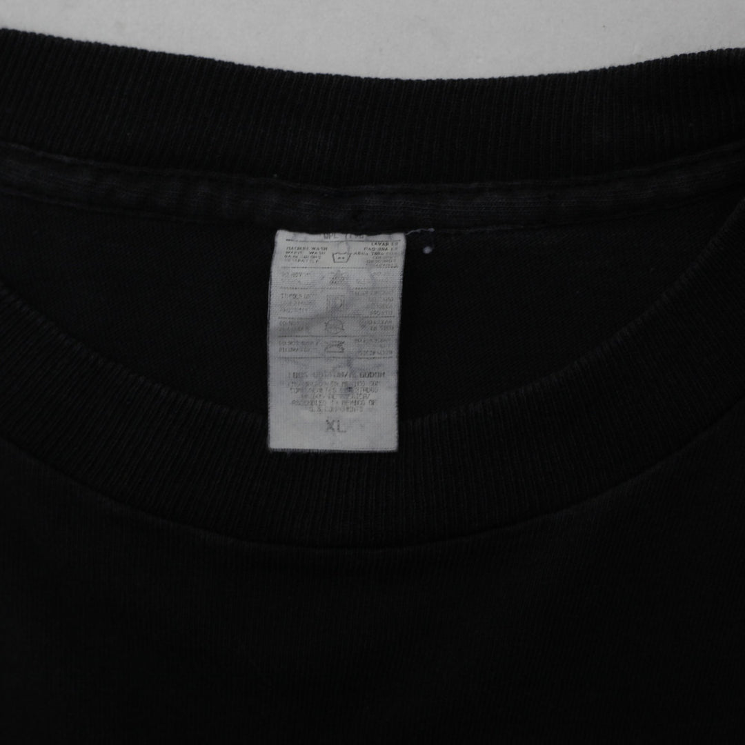 Vintage 1990s Spider-Man Marvel Comics Flocked Black T-Shirt Size XL | Migration_T-Shirt - Back View | Fashion Rerun