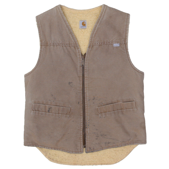 Vintage Carhartt Sherpa Fleece Lined Workwear Vest - Fashion Rerun Vintage Migration_Jacket