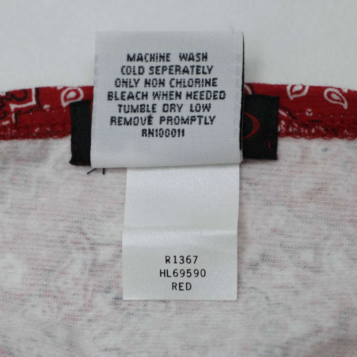 Y2K Ladies Bongo Red Bandana Halter Crop Top