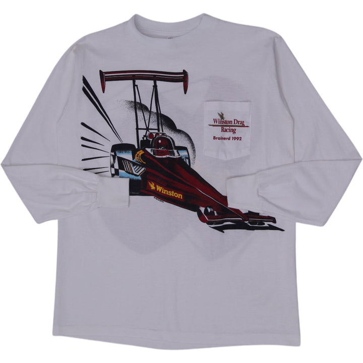 Vintage 1992 Winston Drag Racing Long Sleeve T-Shirt Size XL