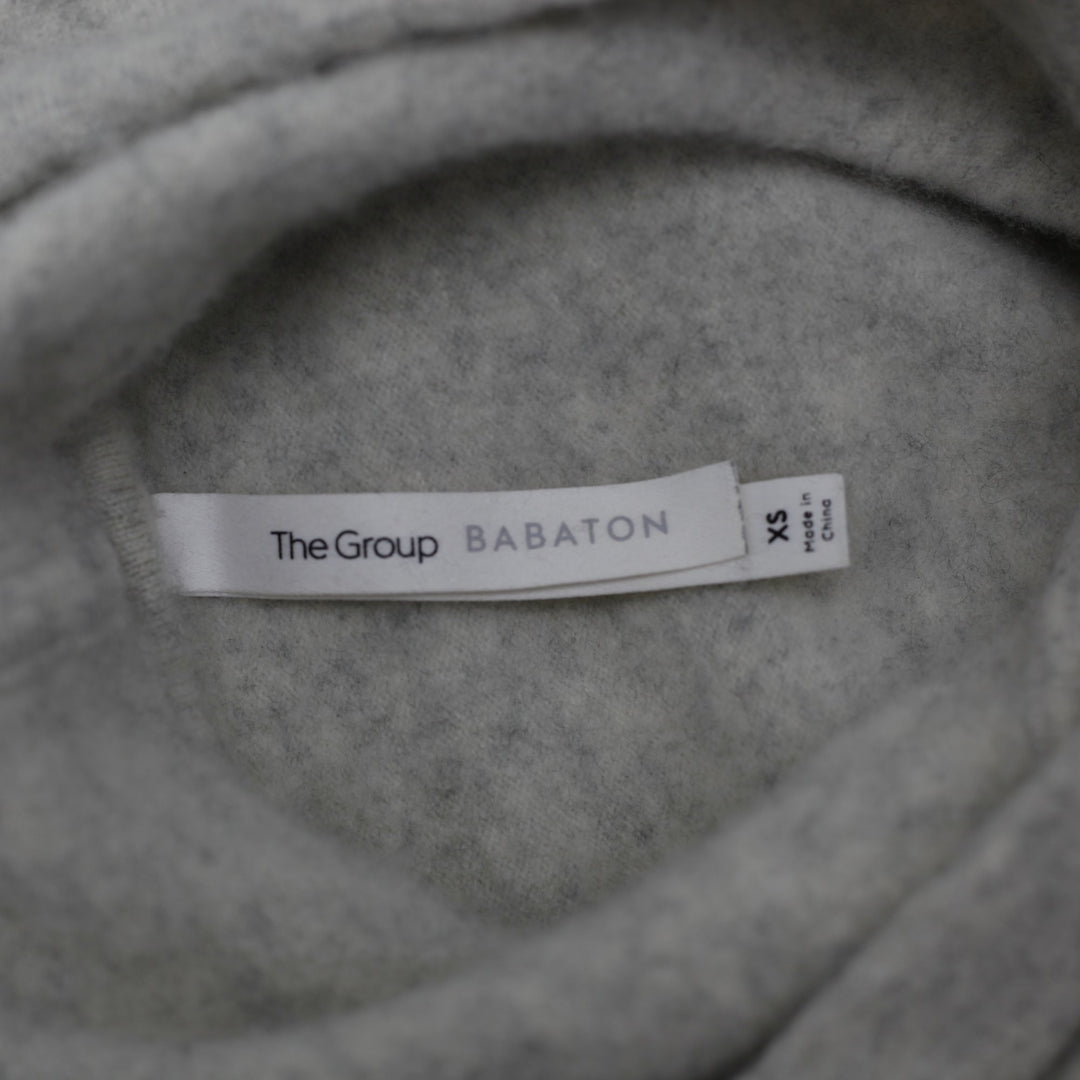 Ladies Babaton Cropped Soft Cashmere Hoodie Size XS