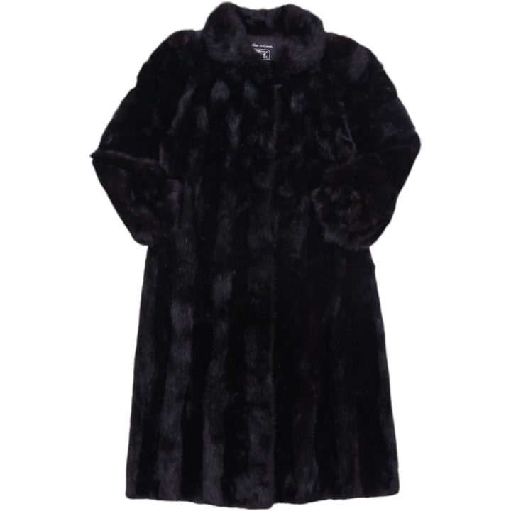 Rare Simon M. Canada M Mid Century Glossy Full Length Luxury Coat