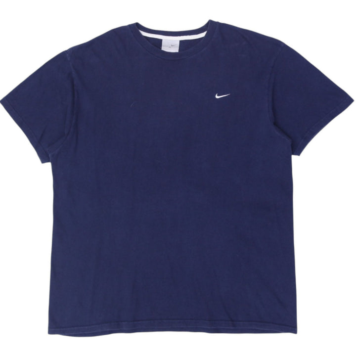 Vintage Embroidered Nike Swoosh Logo Navy T-Shirt | Migration_T-Shirts | Fashion Rerun
