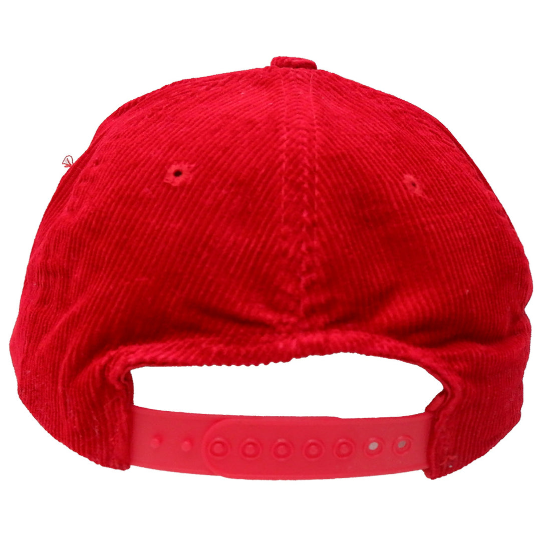 Mens Pirelli Corduroy Red Adjustable Cap