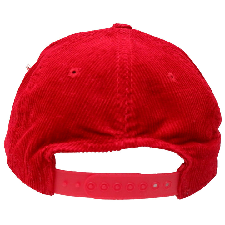 Mens Pirelli Corduroy Red Adjustable Cap