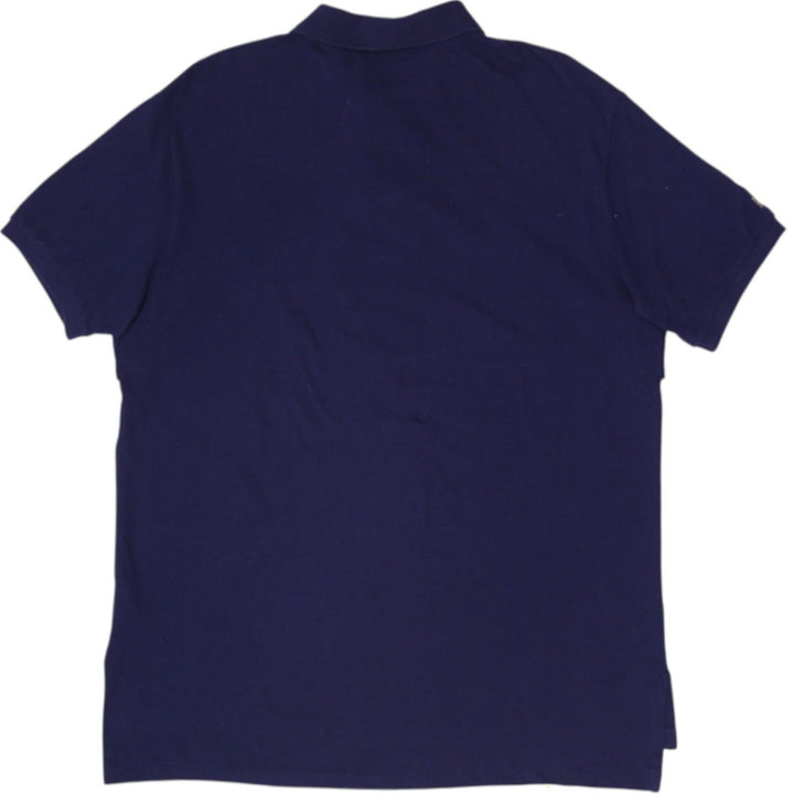 Mens Polo Ralph Lauren Big Pony Crest Sash Polo T-Shirt Navy Blue Size XL
