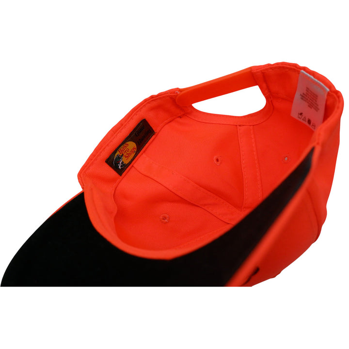 Mens Bass Pro Shops Cap Hat Blaze Orange Snapback - Hunting Outdoors Adjustable Cap