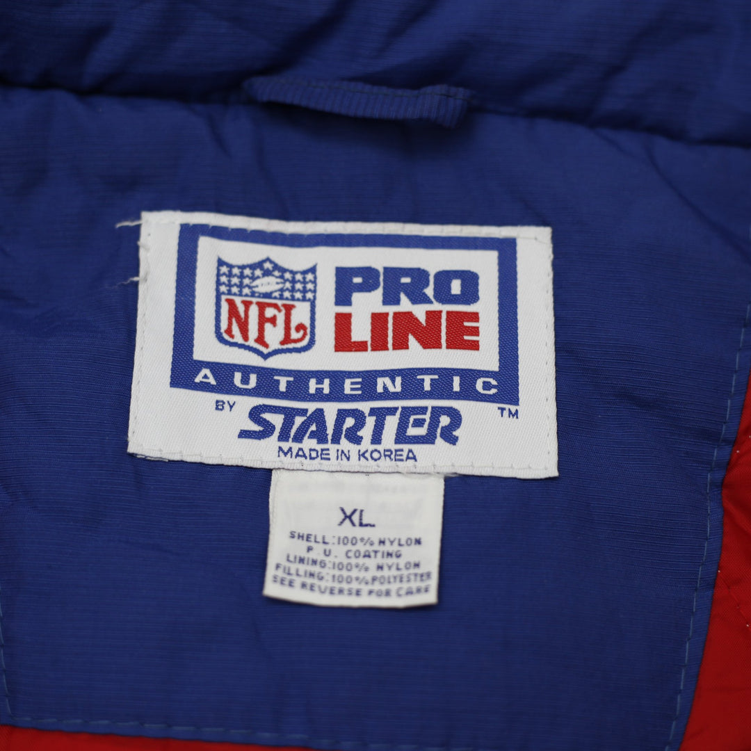 Vintage Mens 90s Starter NFL ProLine New England Patriots Pepsi Pullover Puffer