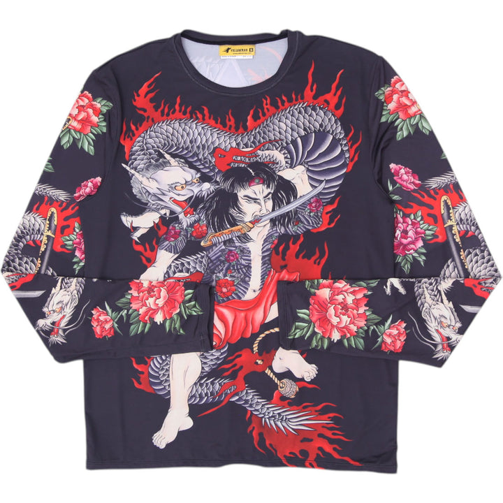 Mens Yellowman Tattoo Art Long Sleeve T-Shirt Size S