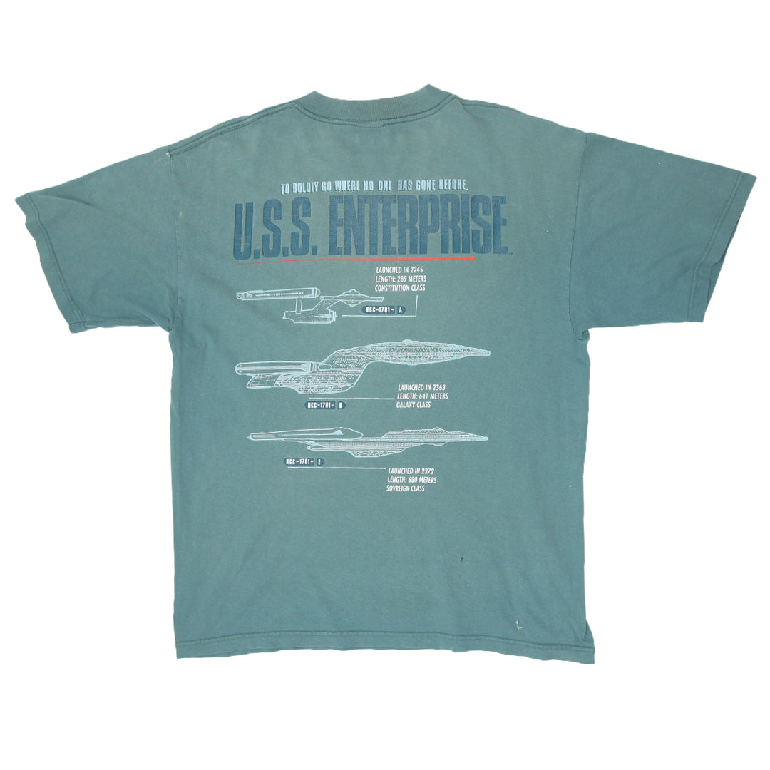 1998 Vintage Star Trek U.S.S. Enterprise T-Shirt XL