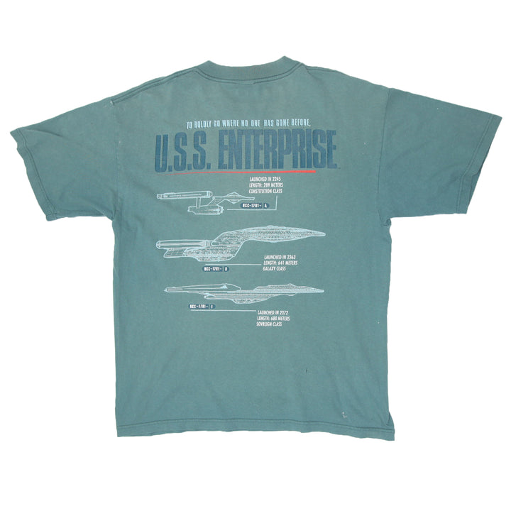 1998 Vintage Star Trek U.S.S. Enterprise T-Shirt XL