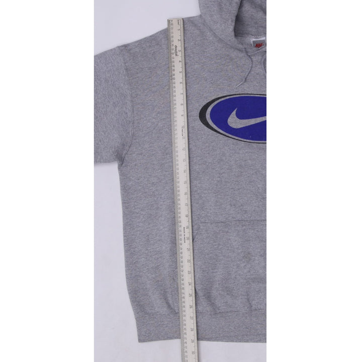Vintage Mens Nike Hoodie Gray Sweatshirt Logo Pullover | Migration_Hoodies - View 9 | Fashion Rerun