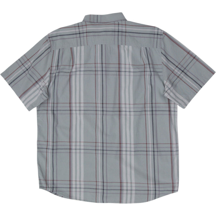 Mens Carhartt Loose Fit Plaid Short Sleeve Button Up Shirt Size L