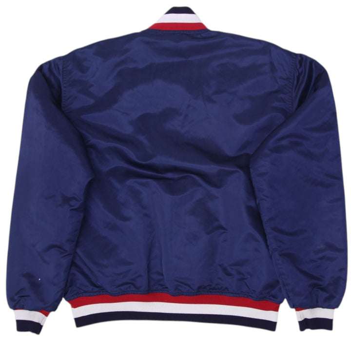 Vintage 90s Starter Chicago White Sox Quilted Satin Jacket Made in USA Size XL | Migration_Jackets - Side Vie | Fashion Rerun