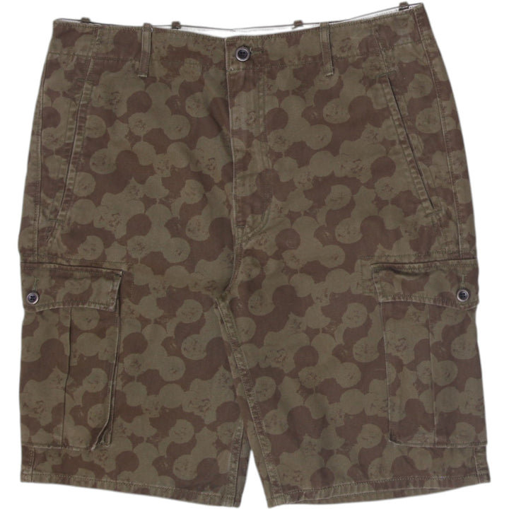 Mens Levi Strauss & Co. Tactical Cargo Shorts All-Over Olive Camouflage Print