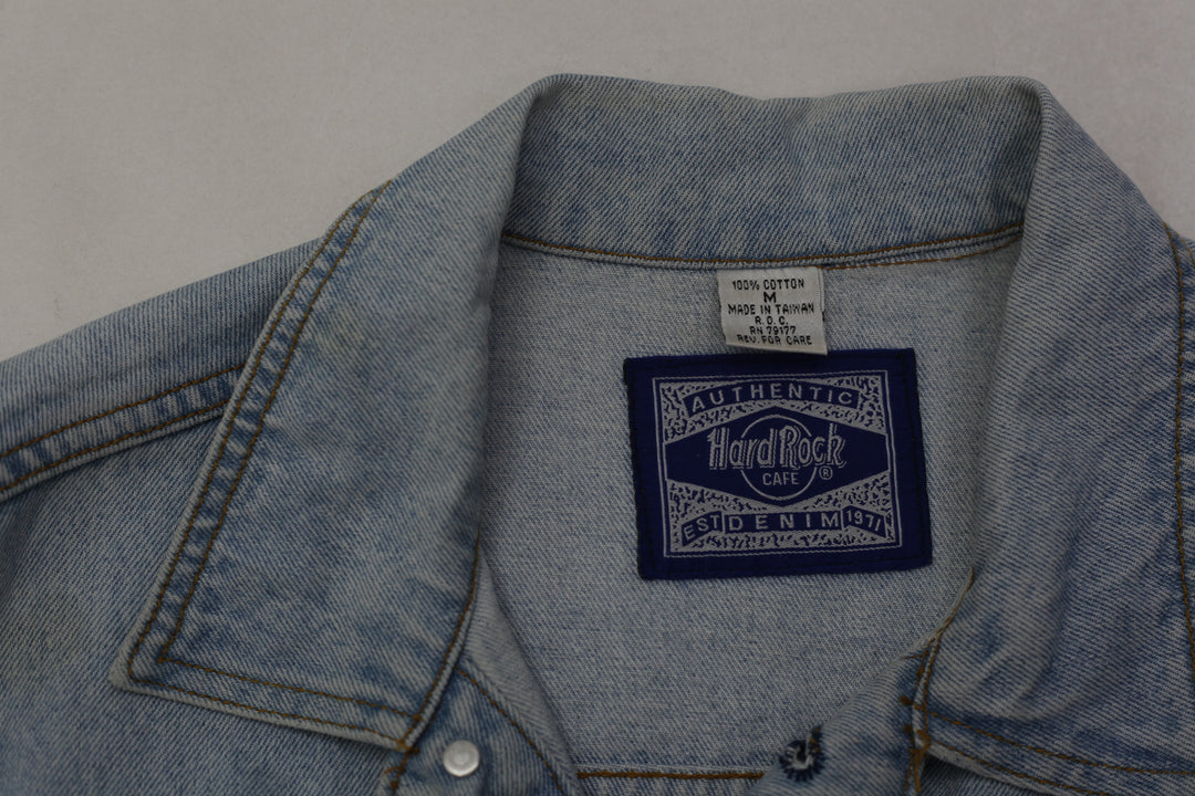Vintage Authentic Hard Rock Café Sydney Back Logo Denim Jacket