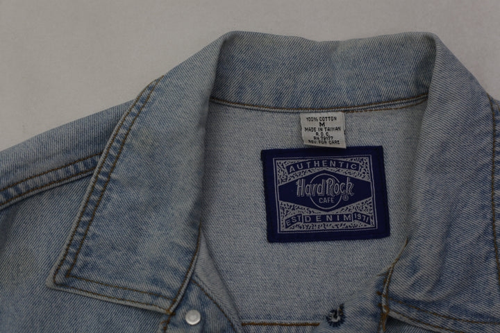 Vintage Authentic Hard Rock Café Sydney Back Logo Denim Jacket