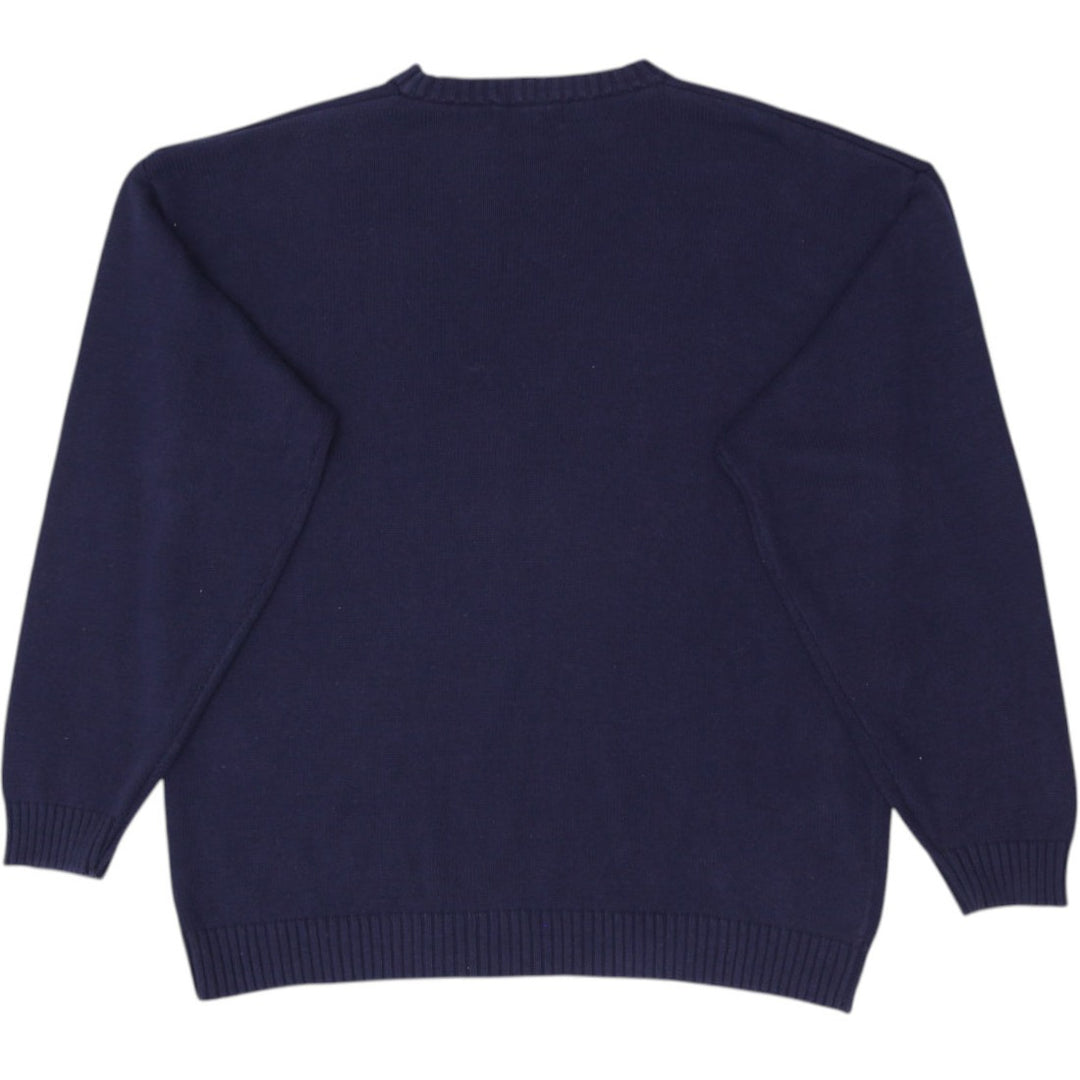 Vintage Chaps Ralph Lauren USA Flag Knitted Navy Sweater XL