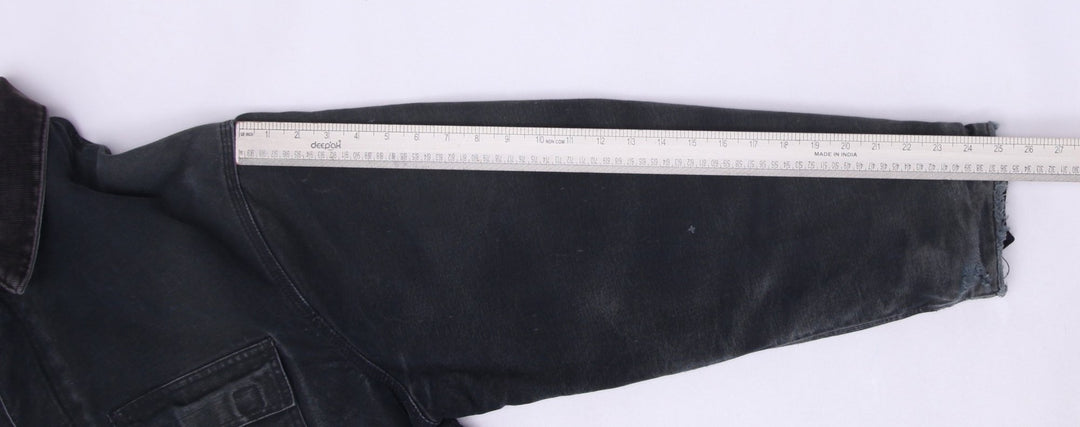 Mens Carhartt Distressed Full Zip Black Workwear Jacket Size 48 | Migration_Jackets WW Collection - View 15 | Fashion Rerun