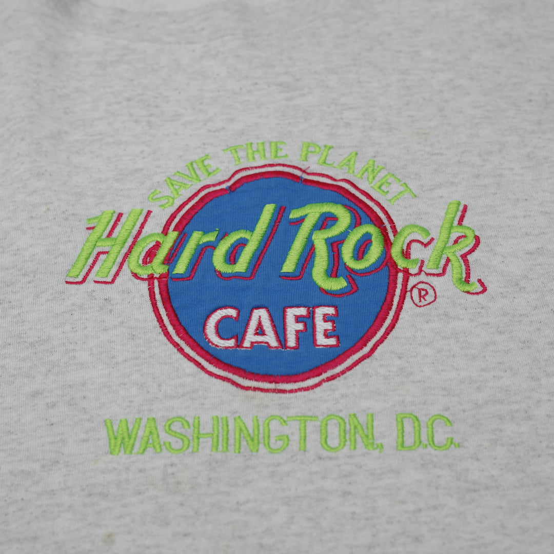 Vintage 90s Hard Rock Cafe Orlando Planet Crewneck Sweatshirt Made in USA Sz XL