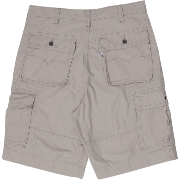 Mens Levi’s Two Horse Brand Tan Canvas Cargo Shorts Khaki Men's Size W36
