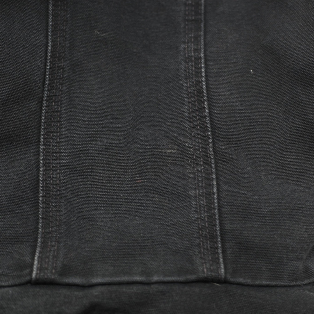 Mens Carhartt J131-BLK Black Hooded Workwear Jacket Size XL