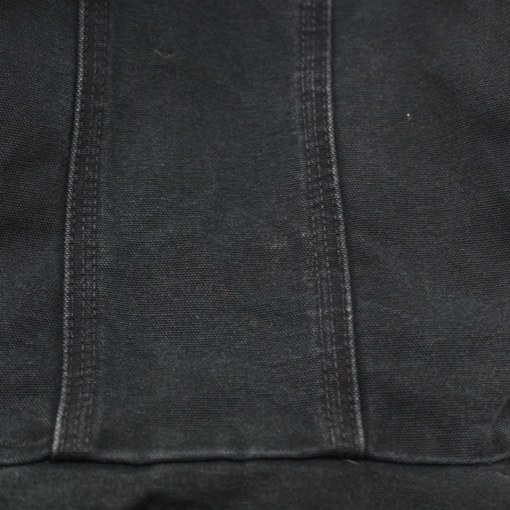 Mens Carhartt J131-BLK Black Hooded Workwear Jacket Size XL