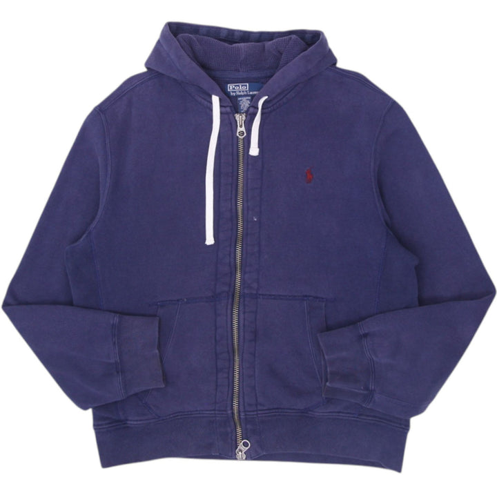 Vintage Polo By Ralph Lauren Full Zip Navy Pullover Hoodie L