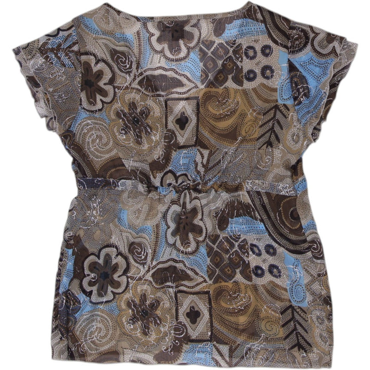 Y2K Ladies Beechers Brook Blouse Floral Pattern Top Size M