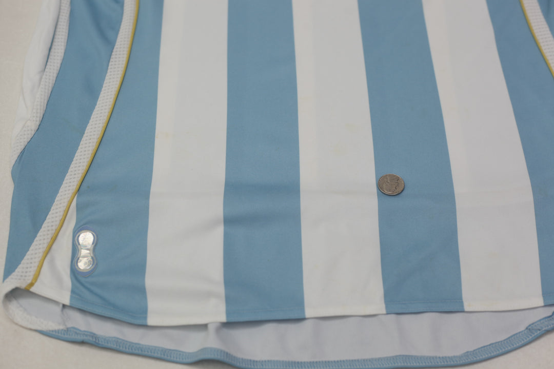Mens Argentina 2006-2007 Moralez #17 Home Shirt Jersey