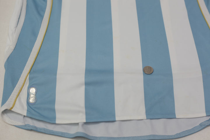 Mens Argentina 2006-2007 Moralez #17 Home Shirt Jersey