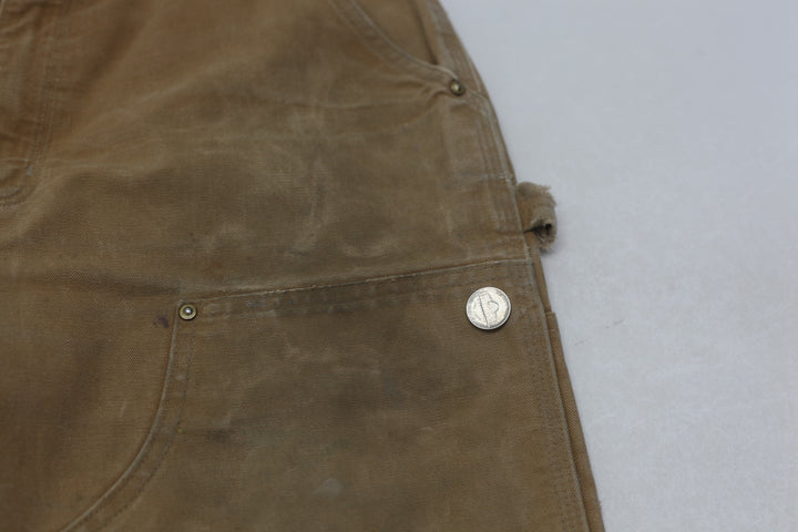 Mens B01 BRN Loose Original Fit Double Knee Carhartt Pants