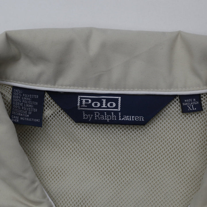 Mens Polo By Ralph Lauren Quarter Zip XL Cream Jacket