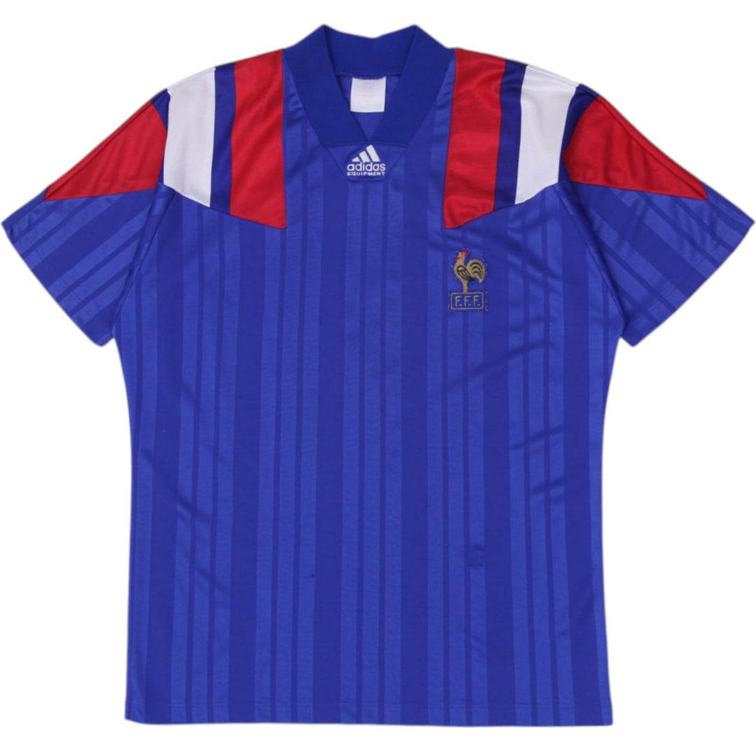 Vintage Adidas France 1992-1994 Home Soccer Jersey | Migration_Jerseys | Fashion Rerun