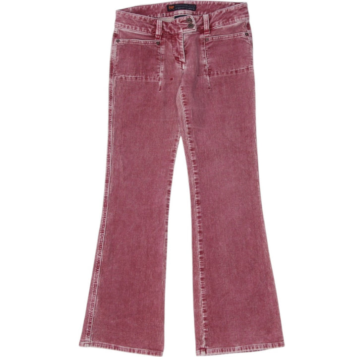 Y2K Ladies Parasuco Ergonomic Jeans Corduroy Maroon Flare | Migration_Jeans & Pants | Fashion Rerun