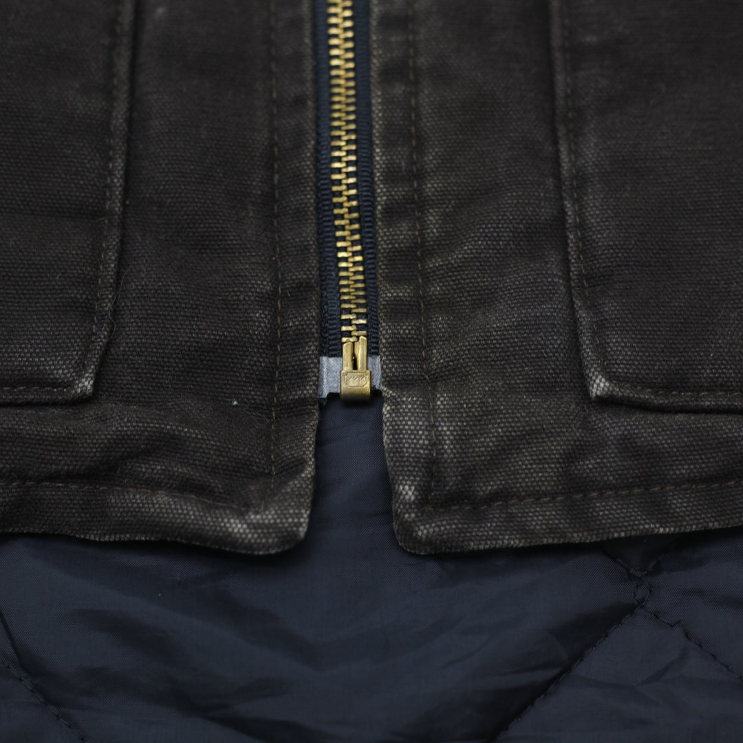 Vintage Carhartt V02 DKB Sandstone Arctic Quilt-Lined Vest Size XL