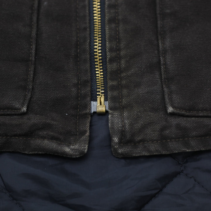 Vintage Carhartt V02 DKB Sandstone Arctic Quilt-Lined Vest Size XL