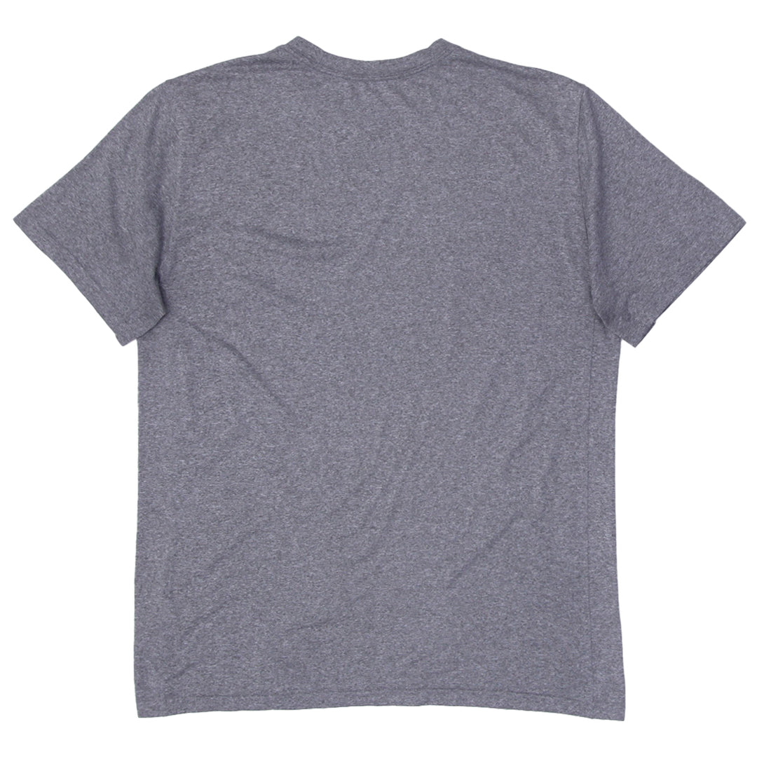 Mens Nike Logo Dri Fit Gray Sports T-Shirt