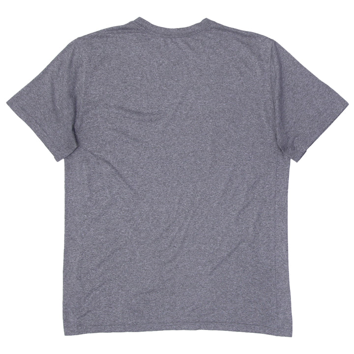 Mens Nike Logo Dri Fit Gray Sports T-Shirt