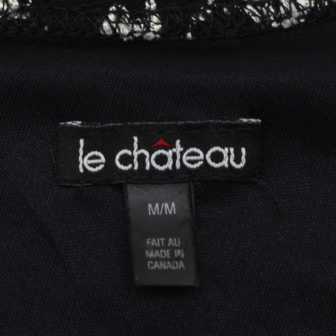 Y2K Ladies Le Chateau One Shoulder Top Lace Corporate Goth Size M