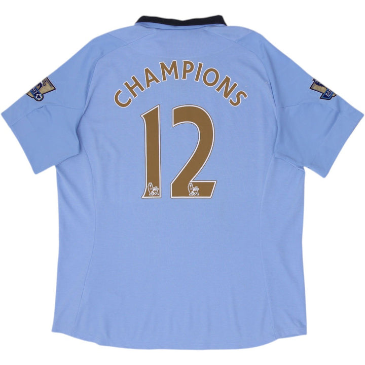 2012 Umbro Manchester City Champions Home Soccer Jersey Size 48 | Migration_Jerseys - Side View | Fashion Rerun