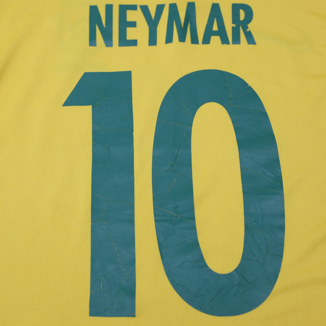 Mens 2010 Nike Brazil Home Football Jersey #10 Size L