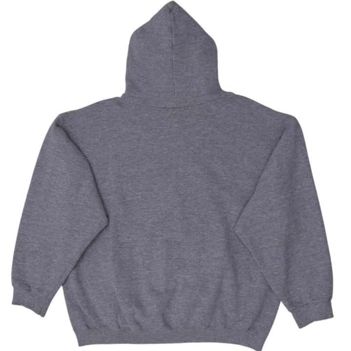 Vintage 90’s Nike Small Swoosh Gray Heather Pullover Hoodie L | Migration_Hoodies - Side View | Fashion Rerun